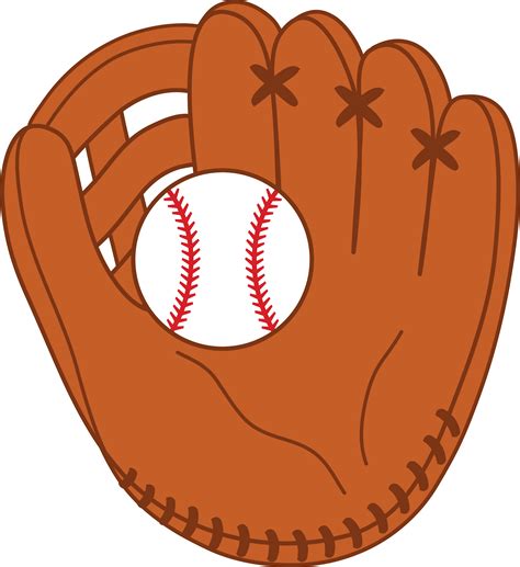 Baseball Glove And Ball Clip Art