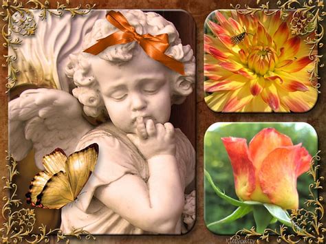 ღ~Flower Angel~ღ , flower angel, garden, angel, collage, rose ...