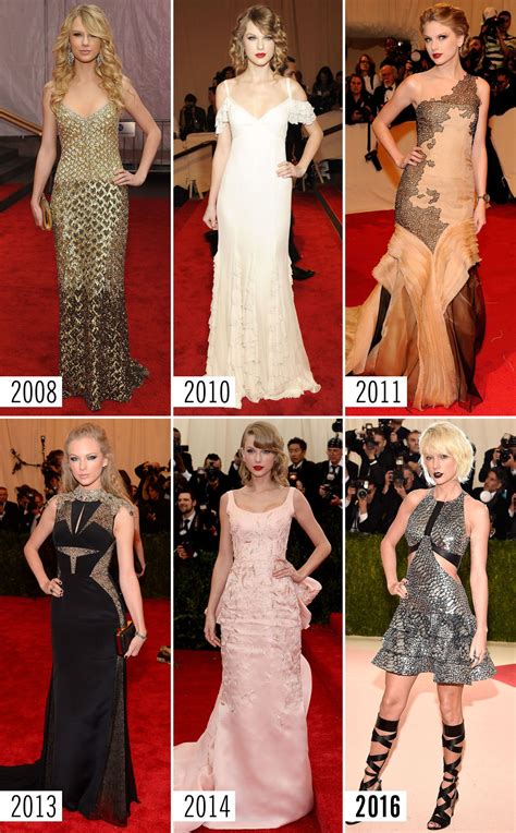 15 Amazing Met Gala Red Carpet Style Evolutions | Met gala, Taylor swift style, Taylor alison swift