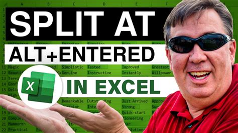 Excel - How to Split Data with Alt+Enter Using MID, CODE, CHAR, & SUBSTITUTE Functions - Episode ...