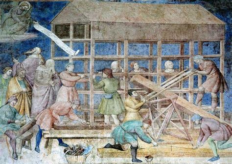 Building Noah's Ark, 14th Century Fresco Photograph by Sheila Terry - Pixels