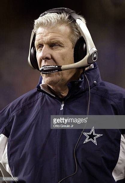 Head coach Bill Parcells of the Dallas Cowboys watches from the... | Dallas cowboys watch ...