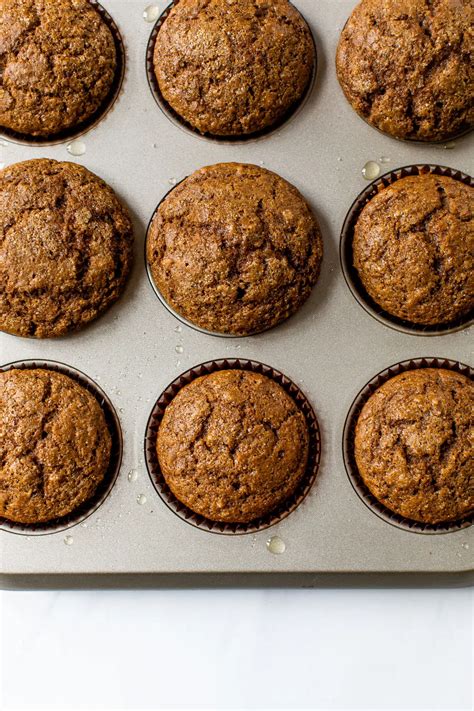 Healthy Gingerbread Muffins - The Almond Eater