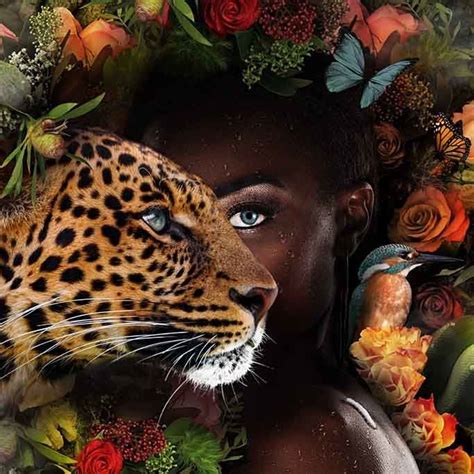 Animal lover | Photoshop art, Leopard art, Portrait art