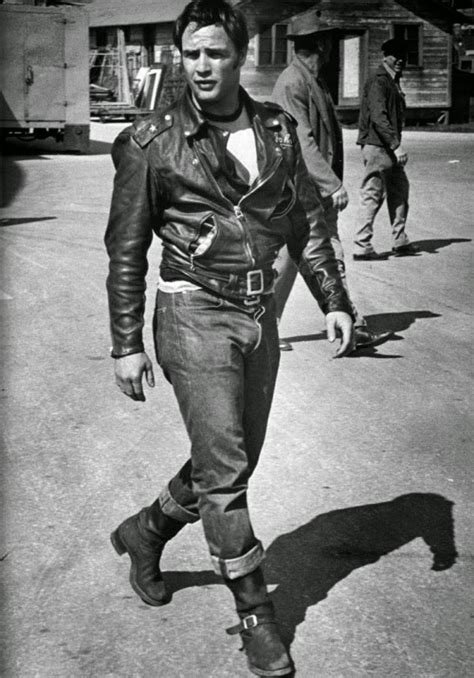 Hot Vintage Men: Marlon Brando in Black Leather