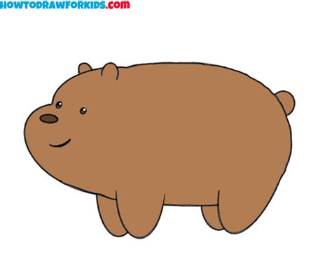 How to Draw a Bear for Kindergarten - Easy Tutorial For Kids