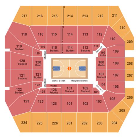 Xfinity Arena Seating Chart at Vida Powers blog