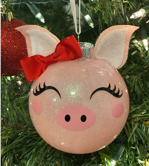 Great Gift for Pig Lovers Pig Christmas Ornament Pig Pig | Etsy