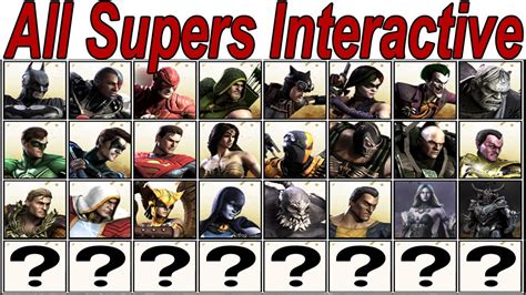 Injustice: Gods Among Us All Supers Moves & Finishers Cutscenes (All Characters) HD - YouTube