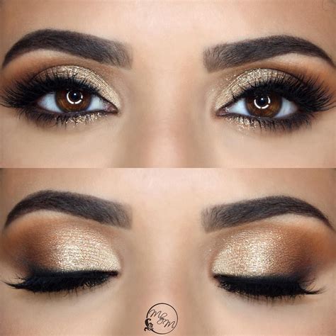 Wedding Eyes, Wedding Eye Makeup, Wedding Makeup For Brown Eyes, Gold ...