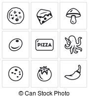 pizza toppings clipart black and white 20 free Cliparts | Download images on Clipground 2024