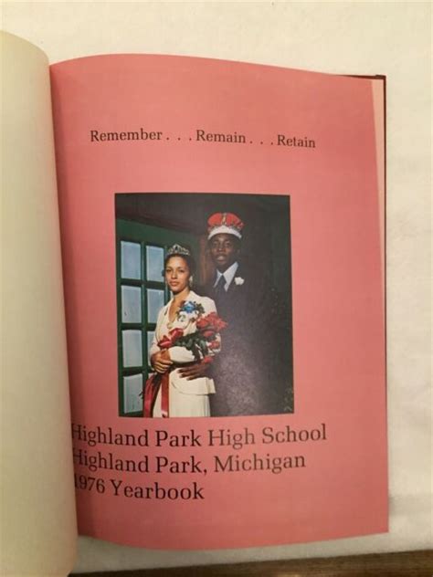 1976 Highland Park High School Annual Yearbook Michigan MI | eBay