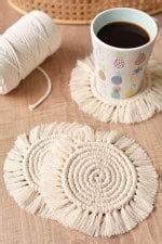 DIY Macrame Coasters | How to Make Macrame Coasters