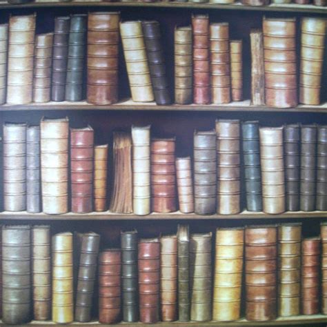 Bookcase wallpaper | Vintage bookshelf, Wallpaper bookshelf, Vintage ...