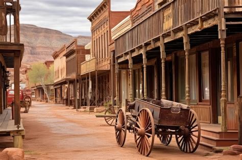 Premium AI Image | Old West Towns professional photography AI Generated