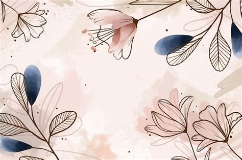 Free Vector | Hand painted watercolor floral background