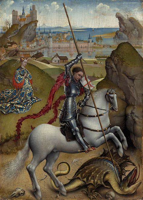 Saint George and the Dragon by Rogier van der Weyden (1432/1435 ...