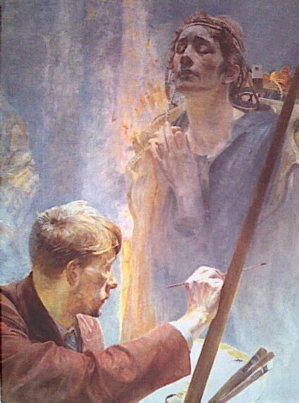 Artist and Muse - Jacek Malczewski - WikiArt.org