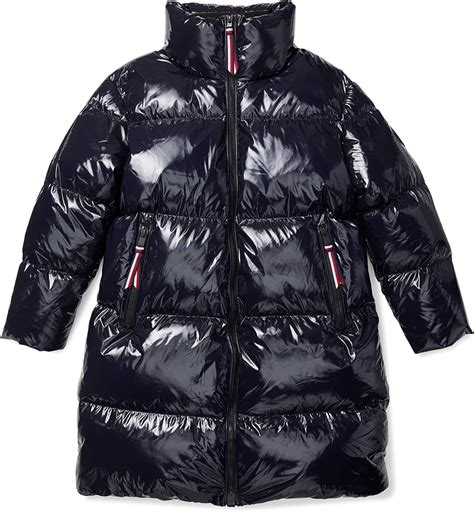 Tommy Hilfiger Women's ADP EU High Gloss Down Puffer Coat: Amazon.co.uk: Clothing