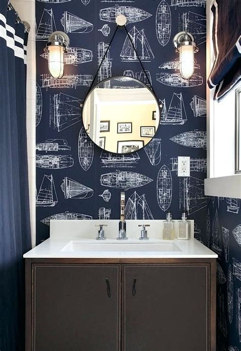 Image result for bathroom wallpaper masculine | Masculine bathroom decor, Masculine bathroom ...