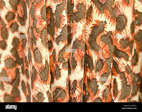 Tiger pattern fabric Stock Photo - Alamy