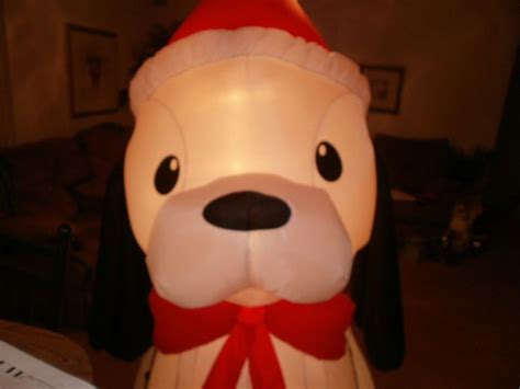 6 Ft HUGE Gemmy Holiday Dog Airblown Inflatable Lighted Christmas Decoration Pup | Decorating ...