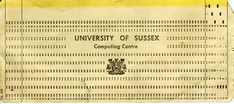 Punch card | An old computer punch card from Sussex Universi… | Chris Limb | Flickr
