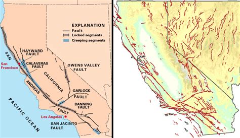 Fault Line In California Map - Oconto County Plat Map