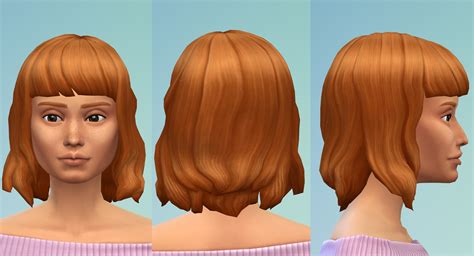 Mod The Sims - Curly Bob with Bangs