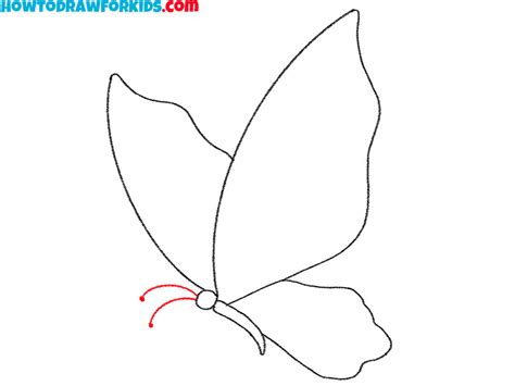 How to Draw a Flying Butterfly - Easy Drawing Tutorial For Kids