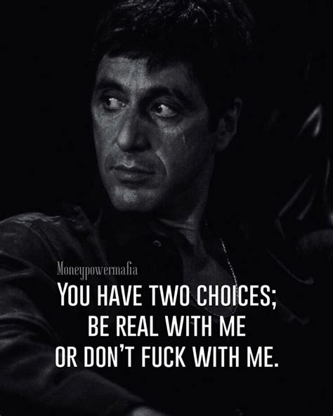 MAFIA QUOTES | Gangster quotes real, Scarface quotes, Mafia quote