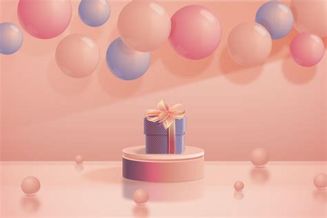 Free Vector | Realistic 3d birthday background