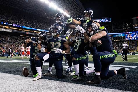 Hawks celebrate touchdown 12/23/18! | Seattle sports, Seattle seahawks ...