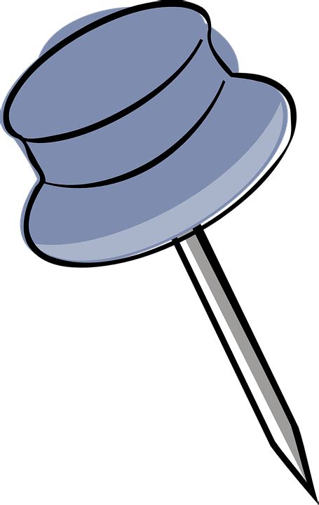 Drawing-Pin Pushpin Push Pin · Free vector graphic on Pixabay