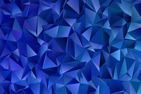 Blue Triangle Polygon Background Graphic by davidzydd · Creative Fabrica