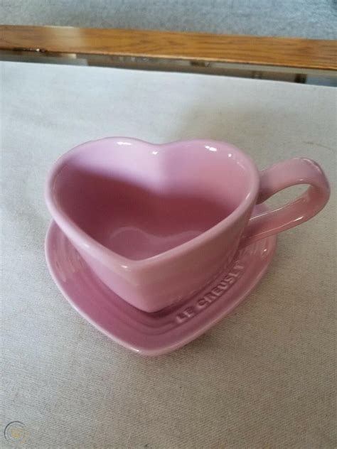 Le Creuset Heart Shape Coffee Cup And Saucer Set | #1985751167