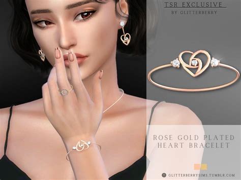 Glitterberryfly's Rose Gold Plated Heart Bracelet | Heart bracelet ...