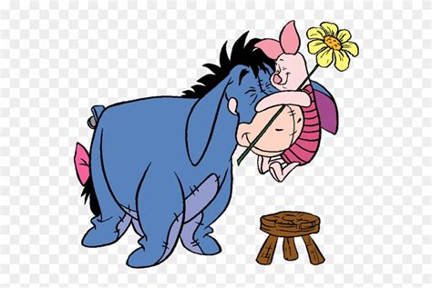 Clipart Fall Eeyore - Piglet And Eeyore Hug - Png Download (#1260978) - PinClipart