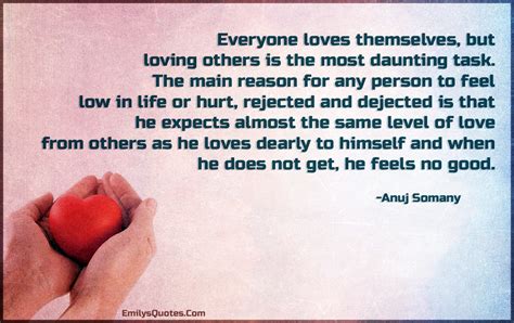 Everyone loves themselves, but loving others is the most daunting task. The main | Popular ...