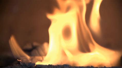 Fire In Slow Motion In Extreme Closeup Stock Footage SBV-338599769 ...