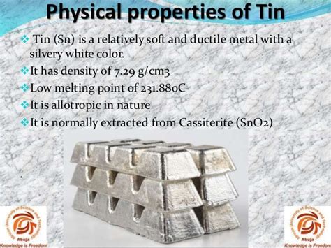 Tin and it’s alloy