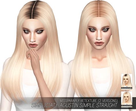 moonflowersims | [TS4] Simpliciaty Agustin Simple Straight: Solids... Sims Hair, Sims 4 Update ...