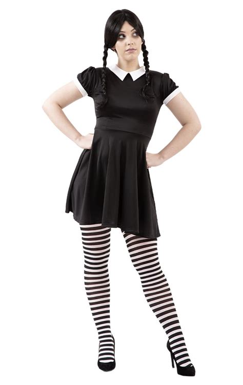 Womens Wednesday Addams Costume | Wednesday costume, Wednesday addams ...