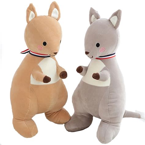 Millffy 1pcs Kangaroo Plush Toys Kangaroo Dolls Ragdoll Child Pillow Baby Appease birthday gift ...