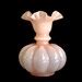 Vintage Fenton Pink Ruffled Melon Vase Fenton Collector - Etsy