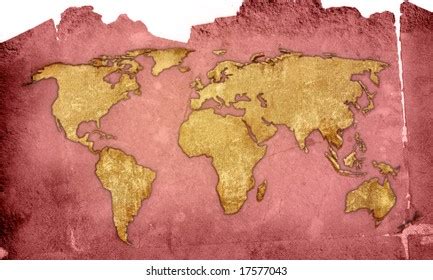 World Mapvintage Artwork Stock Illustration 17577043 | Shutterstock