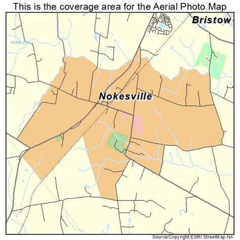 Aerial Photography Map of Nokesville, VA Virginia