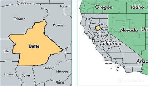 Butte County, California / Map of Butte County, CA / Where is Butte County?