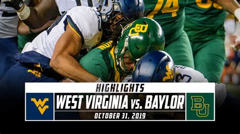 West Virginia vs. No. 12 Baylor Football Highlights (2019) - Stadium