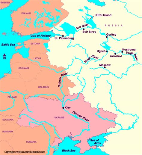 4 Free Labeled Map of Europe Rivers In PDF